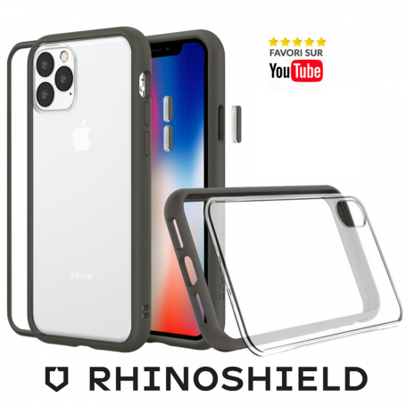 RhinoShield Coque Compatible avec [iPhone 13] Mod NX - Protection Fine  Personnalisable avec Technologie Absorption des Chocs [sans BPA] - Graphite  - RhinoShield