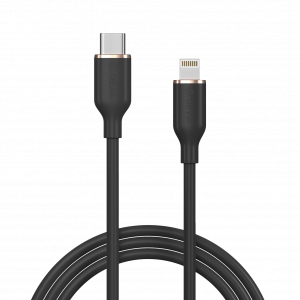 DEVIA - Black - Jelly Series C to Lightning Silicone Cable(3A 1.2M)