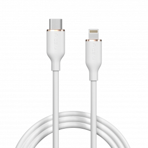 DEVIA - White - Jelly Series C to Lightning Silicone Cable(3A 1.2M)