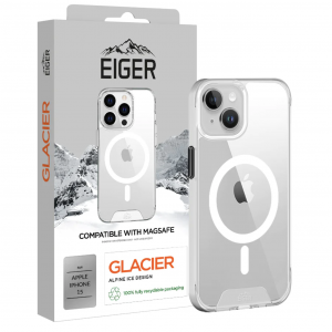 Cover Glacier Magsafe Case for Apple iPhone 15 in Clear - EIGER®