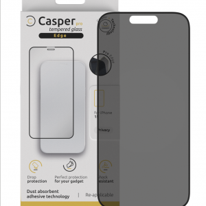 Casper Pro Edge Tempered Glass Compatible For iPhone 15 (Privacy)