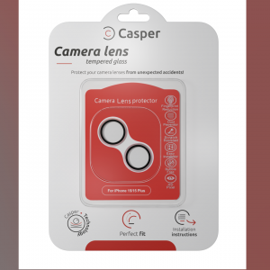 Casper Camera Lens Protector Compatible For iPhone 15 / 15 Plus (Pink) (Clear)