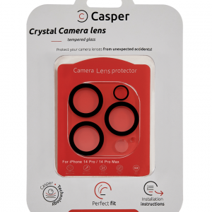 Casper Camera Lens Protector Compatible For IPhone 14 Pro / 14 Pro Max (Crystal Full Cover)