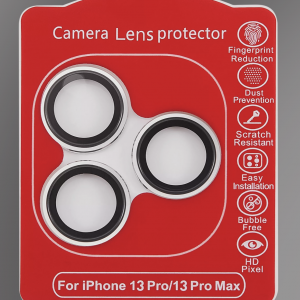 Casper Camera Lens Protector Compatible For IPhone 13 Pro / 13 Pro Max (Silver) (Clear)