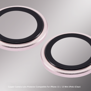 Casper Camera Lens Protector Compatible For IPhone 13 / 13 Mini (Pink) (Clear)