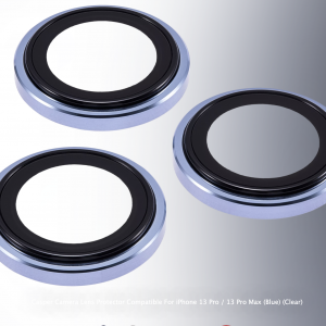 Casper Camera Lens Protector Compatible For IPhone 13 Pro / 13 Pro Max (Blue) (Clear)