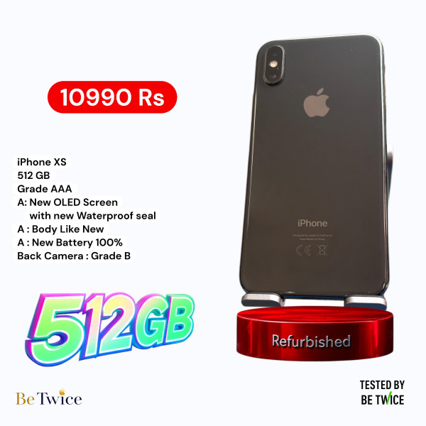 iPhone XS - 512 GB - Black - GRADE AAA - Camera Grade B