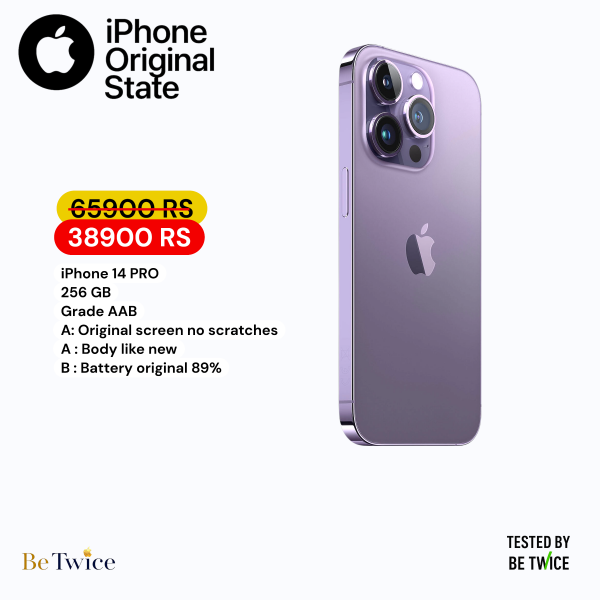 iPhone 14 PRO - 256 GB - Purple - GRADE AAB