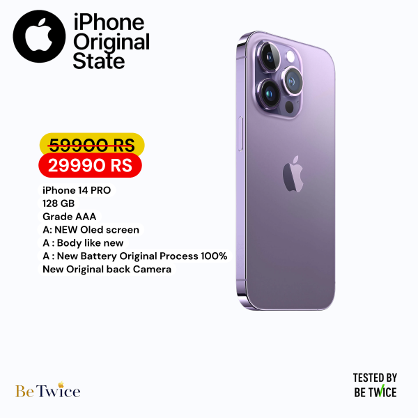iPhone 14 PRO - 128 GB - Purple - GRADE AAA