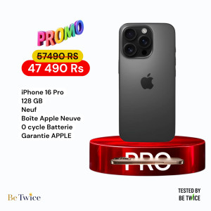 iPhone 16 Pro - 128 GB - BLACK - NEUF - APPLE WARRANTY