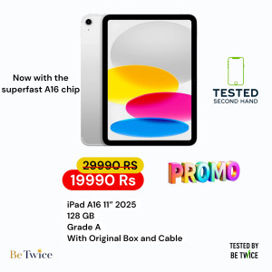iPad A16 11" 128 GB Silver Grade AAA Apple Warranty