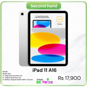 iPad A16 11" 128 GB Silver Grade AAA Apple Warranty