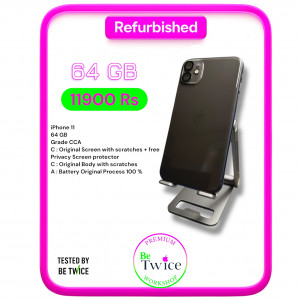 iPhone 11 - 64 GB - Black - GRADE CCA