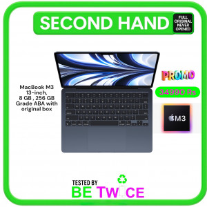 MacBook Air M3 13" 2024 - 8 GB RAM - 256 SSD - GRADE ABA