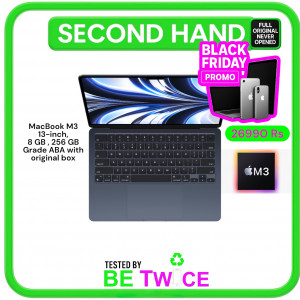 MacBook Air M3 13" 2024 - 8 GB RAM - 256 SSD - GRADE ABA