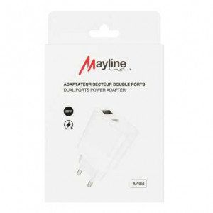 Chargeur Type-C / USB-A Mayline Quick Charge 20W