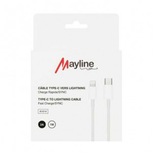 Cable Type-C / Lightning Mayline Quick Charge 20W