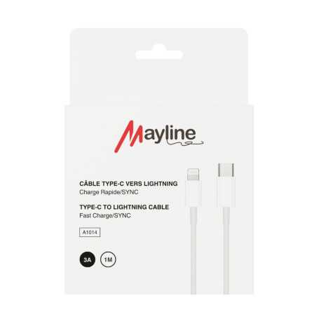 Cable Type-C / Lightning Mayline Quick Charge 20W