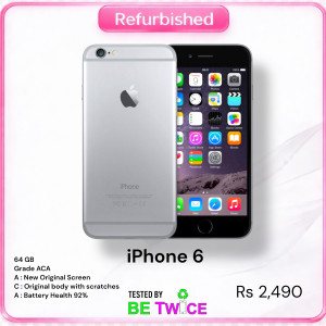 iPhone 6 - 64 GB - Space Grey - GRADE ACA