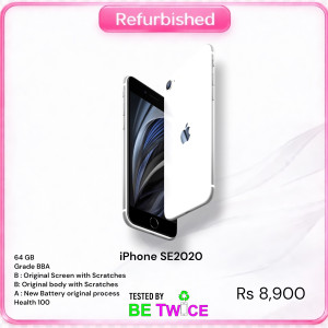 iPhone SE 2020 - 64 GB - SILVER - Grade BBA