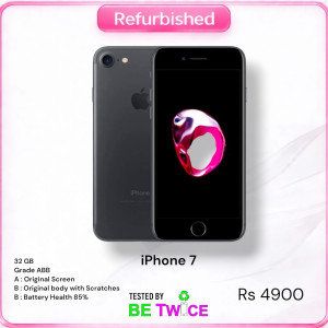 iPhone 7 - 32 GB - BLACK MAT - Grade ABB : Best Deal Offer