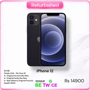 iPhone 12 - 64 GB - Midnight Blue - Grade AAA - No Face iD
