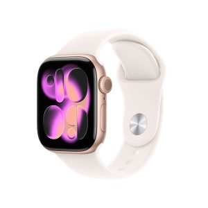Apple Watch Series 11 Gold / 46mm Rose Gold Aluminium Case with Light Blush Sport Band - NEW