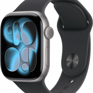 Apple Watch Series 11 Space Grey / 42mm Space Grey Aluminium Case with Black Sport Band - NEW