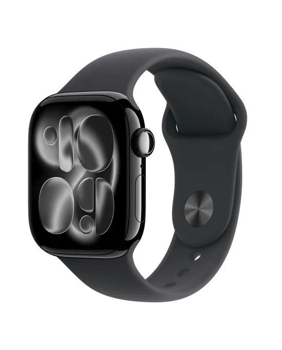 Apple Watch Series 11 GPS 42MM Jet Black Aluminium Case with Black Sport Band S/M - NEW