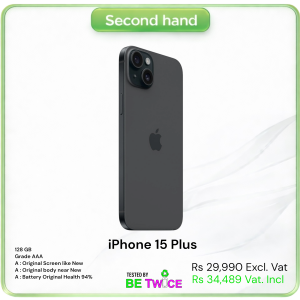 iPhone 15 Plus - 128 GB - Black - GRADE AAA