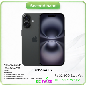iPhone 16 - 256 GB - Black - GRADE AAA - APPLE WARRANTY