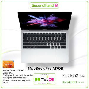 MacBook PRO 13″ 2019 - Touch Bar - 8 GB RAM - 128 SSD - GRADE ACB - 2 ports USB - AZERTY