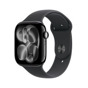 Apple Watch Series 11 Slate / 46mm Jet Black Aluminium Case with Black Sport Band - NEW