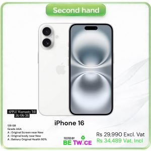 iPhone 16 - 128 GB - White - Grade AAA