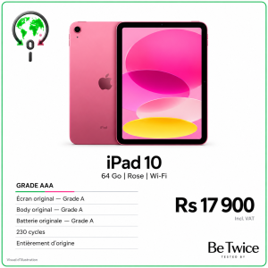 iPad 10 - 64 Go - Rose - Wi-Fi - Grade AAA